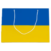 Grand Sac Cadeau Drapeau ukrainien (Devant)