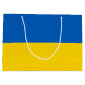 Grand Sac Cadeau Drapeau ukrainien (Dos)