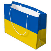Grand Sac Cadeau Drapeau ukrainien (Dos Angle)