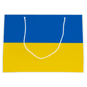 Grand Sac Cadeau Drapeau ukrainien (Ukraine) Sac-cadeau moyen