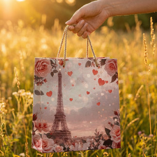 Grand Sac Cadeau Dreamy Paris Romance: Eiffel Tower