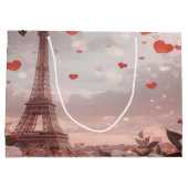 Grand Sac Cadeau Dreamy Paris Romance: Eiffel Tower (Dos)