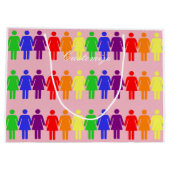 Grand Sac Cadeau droits des femmes LGBTQIA Thunder_Cove n'importe q (Dos)