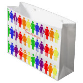 Grand Sac Cadeau droits des femmes LGBTQIA Thunder_Cove n'importe q (Devant Angle)