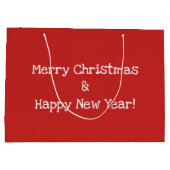 Grand Sac Cadeau Drôle Cartoon mignon Santa Claus Frog Noël (Dos)