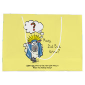 Grand Sac Cadeau Drôle Christian Noël mignon Mouton Dessin (Dos)