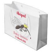 Grand Sac Cadeau Drôle dessin d'insecte moustique (Dos Angle)