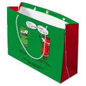 Grand Sac Cadeau Drôle Noël Cartoon Cuisines épices (Dos Angle)