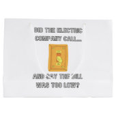 Grand Sac Cadeau Drôle papa dit (Dos)