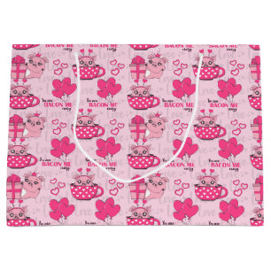 Grand Sac Cadeau Drôle Pun d'amour de porc