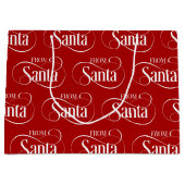 Grand Sac Cadeau Du Noël du Père Noël (Devant)