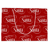 Grand Sac Cadeau Du Noël du Père Noël (Dos)