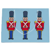 Grand sac cadeau du soldat de jouets (Devant)