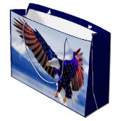 Grand Sac Cadeau Eagle américain (Dos Angle)