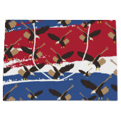 Grand Sac Cadeau Eagle Bird USA Patriotic American Flag (Devant)