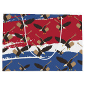 Grand Sac Cadeau Eagle Bird USA Patriotic American Flag (Dos)