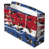 Grand Sac Cadeau Eagle Bird USA Patriotic American Flag (Dos Angle)