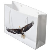 Grand Sac Cadeau Eagle chauve (Devant Angle)