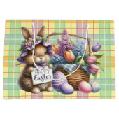 Grand Sac Cadeau Easter Basket With Bunny (Devant)