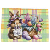 Grand Sac Cadeau Easter Basket With Bunny (Dos)