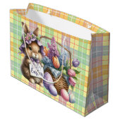 Grand Sac Cadeau Easter Basket With Bunny (Dos Angle)