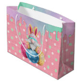 Grand Sac Cadeau Easter Gnome Polkadot Eggs Icing Drips (Dos Angle)