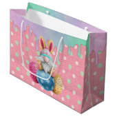 Grand Sac Cadeau Easter Gnome Polkadot Eggs Icing Drips (Devant Angle)