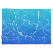 Grand Sac Cadeau Eau bleue reflétant (Dos)