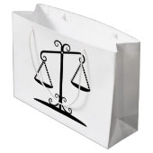 Grand Sac Cadeau échelles d'équilibre (Dos Angle)