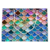 Grand Sac Cadeau Échelles Mermaidscales de parties scintillantes de (Devant)