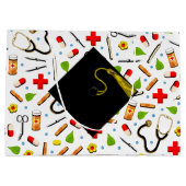 Grand Sac Cadeau École de soins infirmiers créative (Dos)