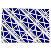 Grand Sac Cadeau Ecosse Drapeau écossais Carrelage personnalisation (Dos)