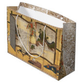 Grand Sac Cadeau Écran Coromandel Peint (Dos Angle)