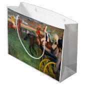 Grand Sac Cadeau Edgar Degas - Aux courses (Dos Angle)