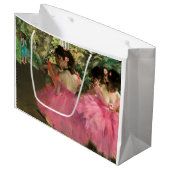 Grand Sac Cadeau Edgar Degas - Danseurs en rose (Devant Angle)