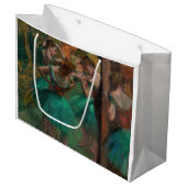 Grand Sac Cadeau Edgar Degas - Danseurs, rose et vert (Devant Angle)