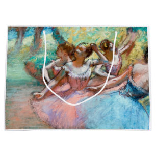 Grand Sac Cadeau Edgar Degas - Quatre ballerines sur scène