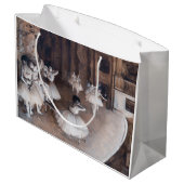 Grand Sac Cadeau Edgar Degas - Répétition de ballet sur scène (Dos Angle)