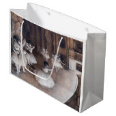 Grand Sac Cadeau Edgar Degas - Répétition de ballet sur scène (Devant Angle)