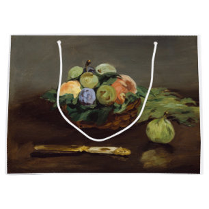 Grand Sac Cadeau Edouard Manet - Corbeille de Fruits