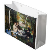 Grand Sac Cadeau Edouard Manet - Déjeuner sur l'herbe (Devant Angle)