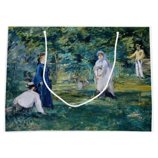 Grand Sac Cadeau Edouard Manet - Un jeu de Croquet (Devant)