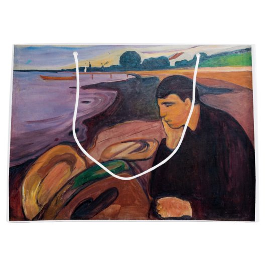 Grand Sac Cadeau Edvard Munch - Melancholy 1894 (Devant)