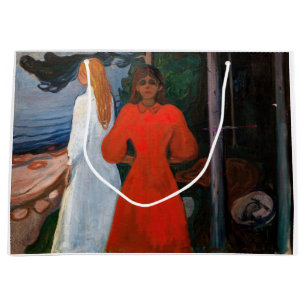 Grand Sac Cadeau Edvard Munch - Rouge et Blanc