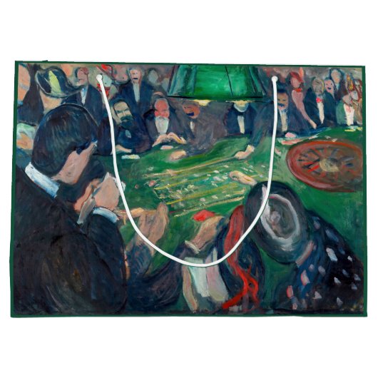 Grand Sac Cadeau Edvard Munch - Table de roulette à Monte Carlo (Dos)