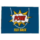 Grand Sac Cadeau Effet audio comique Pow (Dos)