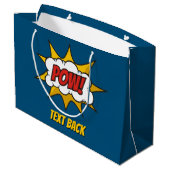 Grand Sac Cadeau Effet audio comique Pow (Dos Angle)