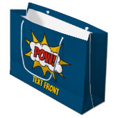 Grand Sac Cadeau Effet audio comique Pow (Devant Angle)