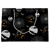 Grand Sac Cadeau Éffrayant Dark Halloween Motif (Devant)
