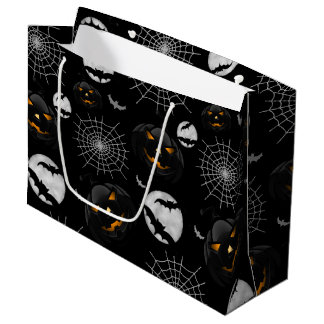 Grand Sac Cadeau Éffrayant Dark Halloween Motif